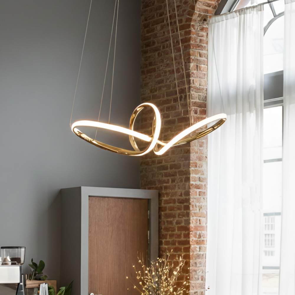 인피니티 루프 펜던트 40W LED 식탁등 골드 실버