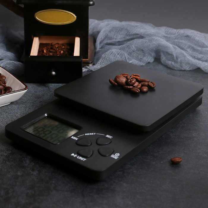 로제 계량 주방 홈베이킹 제빵 전자저울 쿠킹 타이머 기능내장 1kg, 1g, 화이트 - 상세 이미지 3