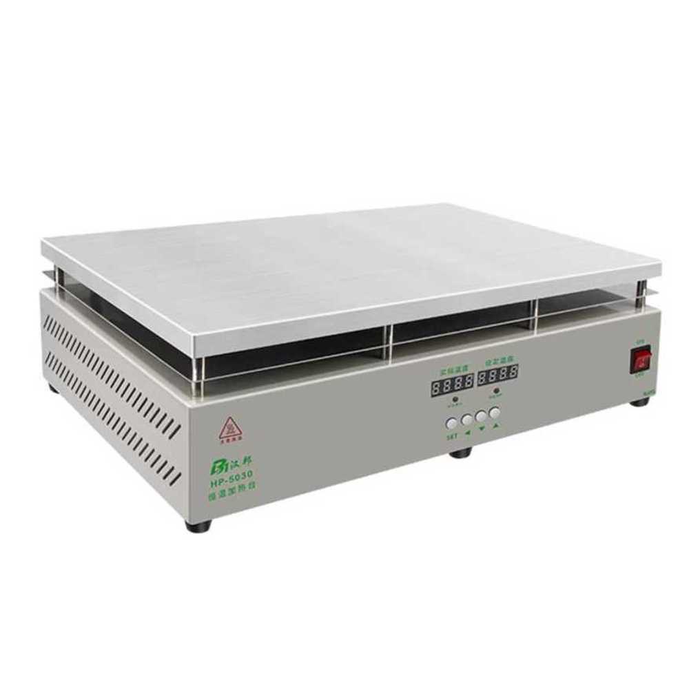 PCB 핫플레이트 납땜 예열 전자 부품 리워크 작업용 500x300mm  노출형 - 상품 이미지