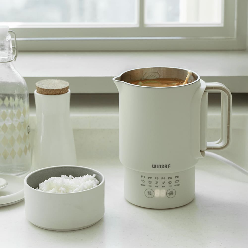 윈세프 1.2L 커피포트 트레이 세트 WTK-2111 여행용 휴대용 캡핑용 포트