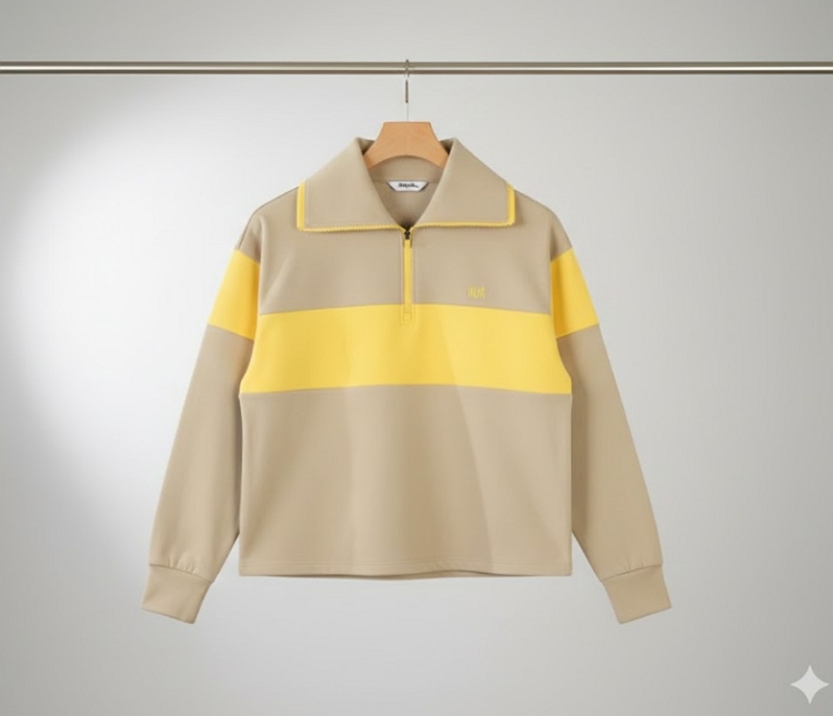 볼빅 여성 가을간절기 루즈핏 래글런 패턴 필드룩 골프웨어 스윙 티셔츠 - 상세 이미지 3