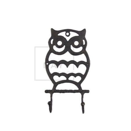 [트렌디프레소협력사]데이슬롯 주물옷걸이 왕눈부엉이 2구 옷걸이후크 벽고리