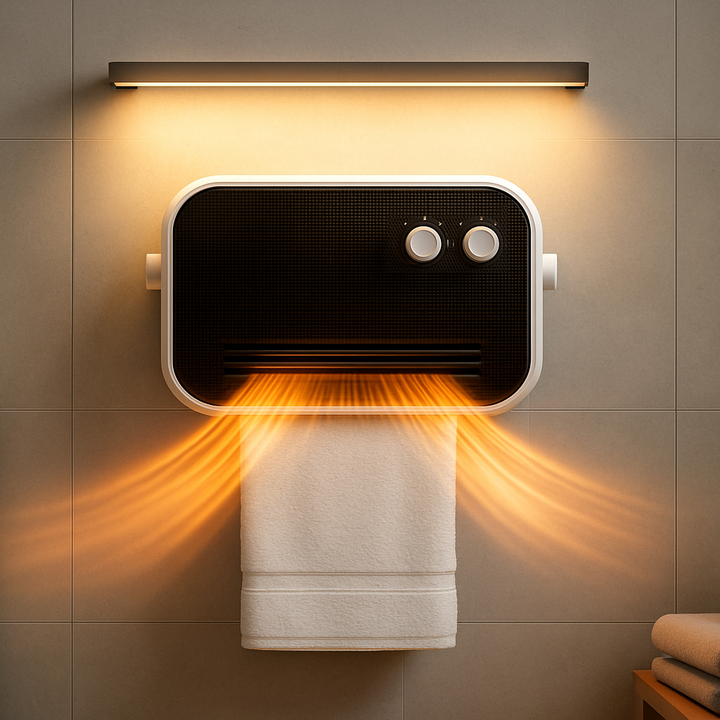 욕실 벽걸이온풍기 소형 거실 욕실난방기 화장실온풍기