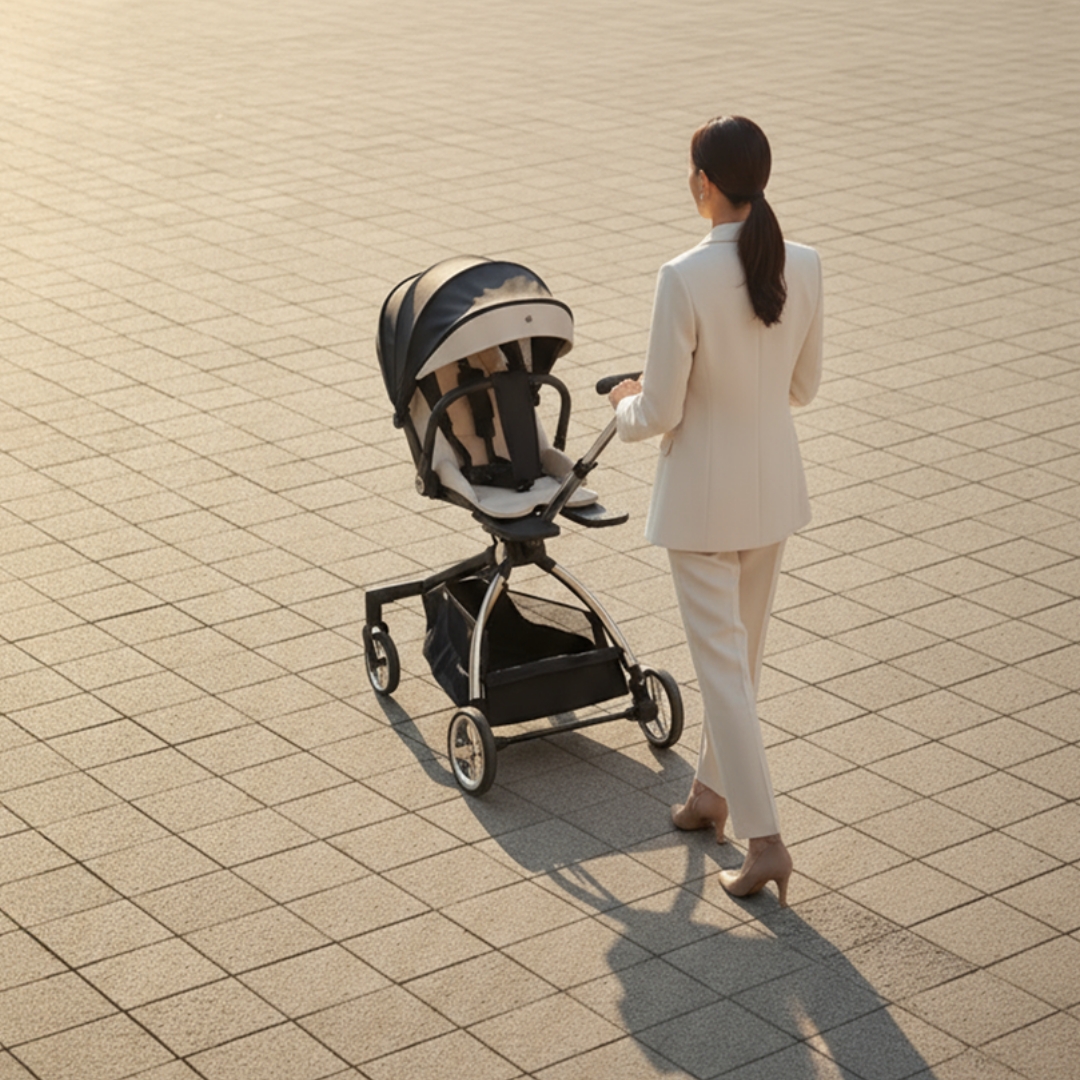 [누비앤타보] NUVY 노바 트라이크 휴대용 유모카 TAVO프리미엄 버전 블랙