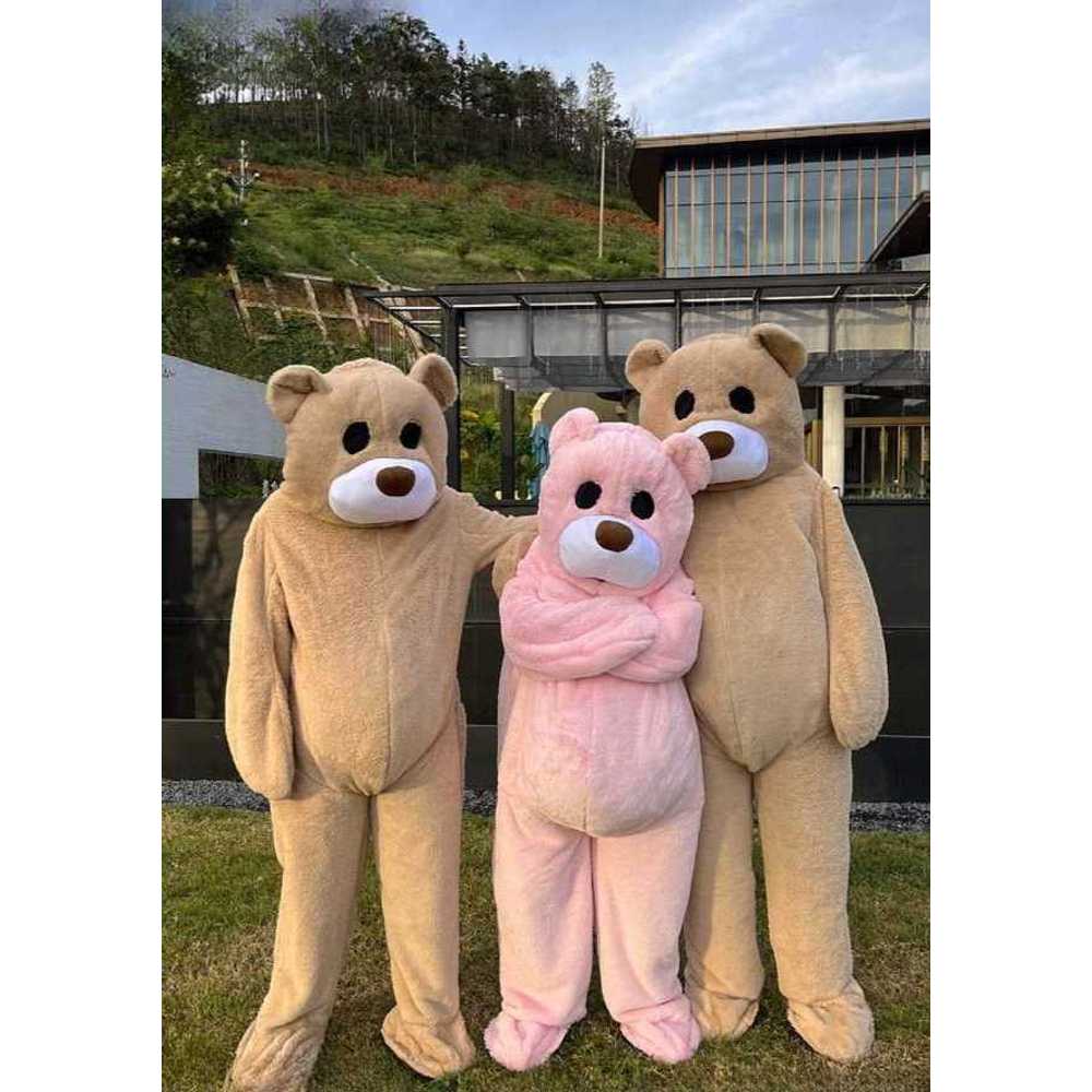 인형탈 곰돌이 캐릭터 공연 체험 행사용 코스튬 A형 브라운(S-L) - 상세 이미지 3