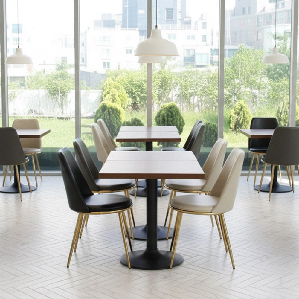 1+1 돌체 인테리어 디자인 카페체어 골드 식탁의자