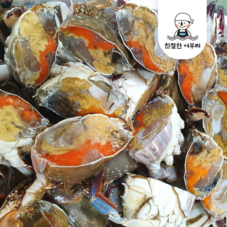 알이 꽉찬 절단 손질꽃게 급냉 냉동 연평도 친절한어부씨 1.5kg, 1개 - 상세 이미지 4