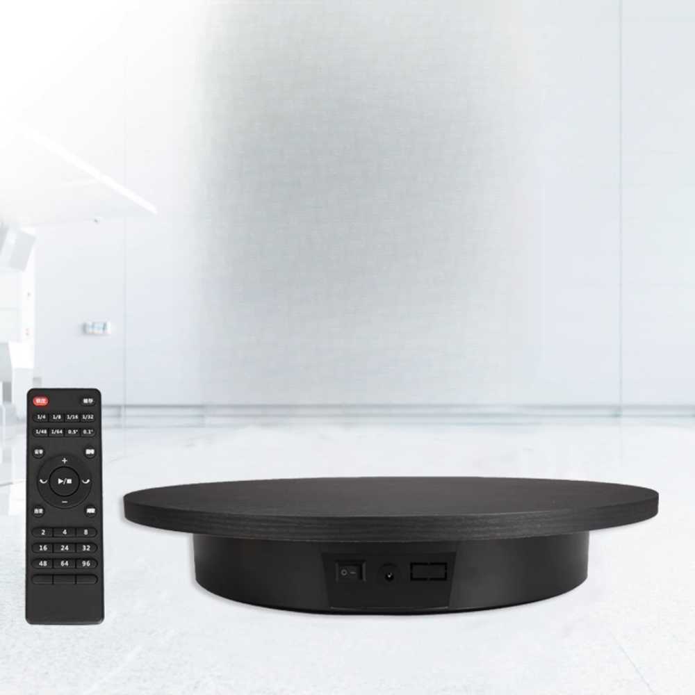촬영용 회전판 제품 전시용 360도 자동 회전 턴테이블 45cm - 화이트 - 무선 - 상세 이미지 2