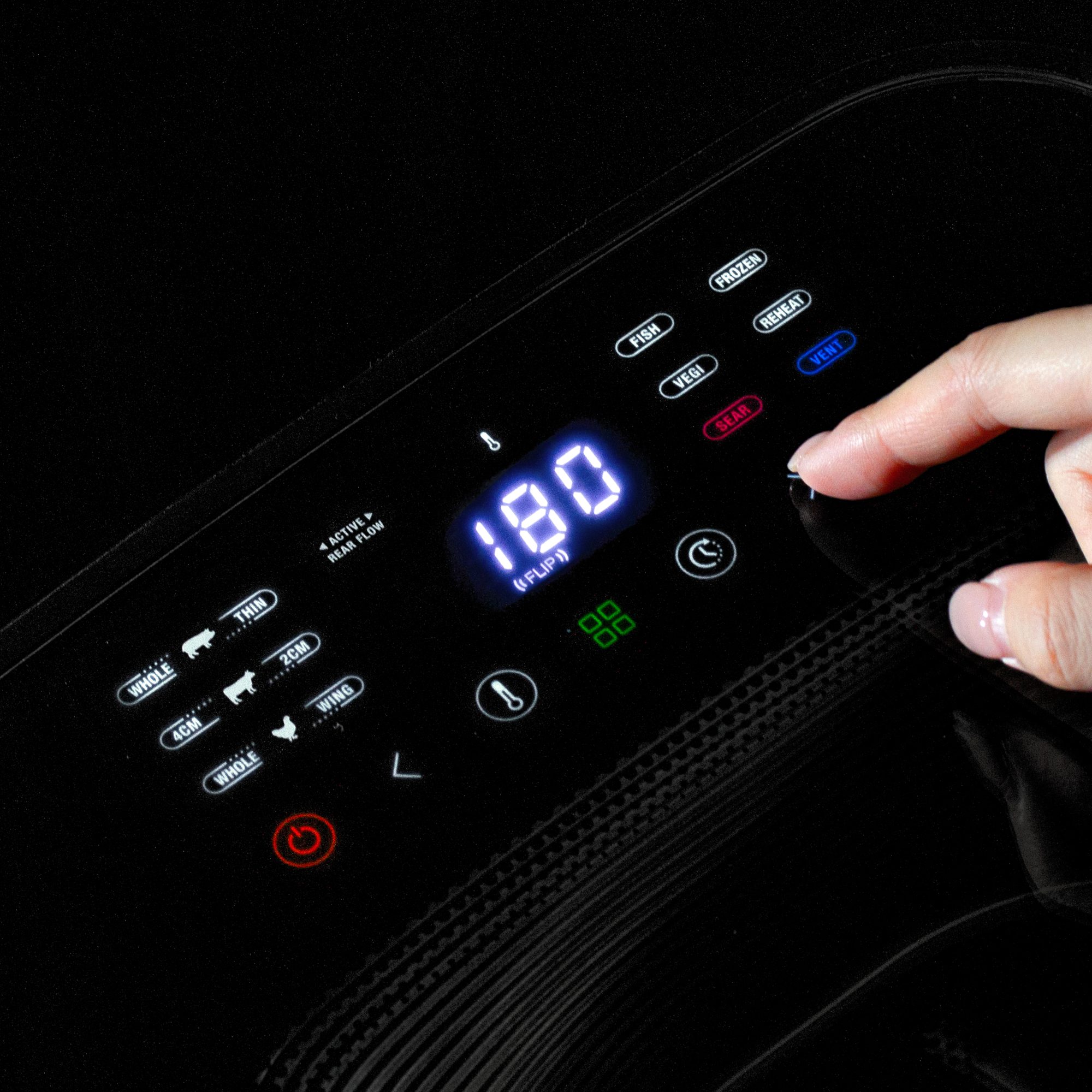 스테츠 스모키젯 프로 윈도우 에어프라이어 6.5L 글라스 고기 스테이크 삼겹살