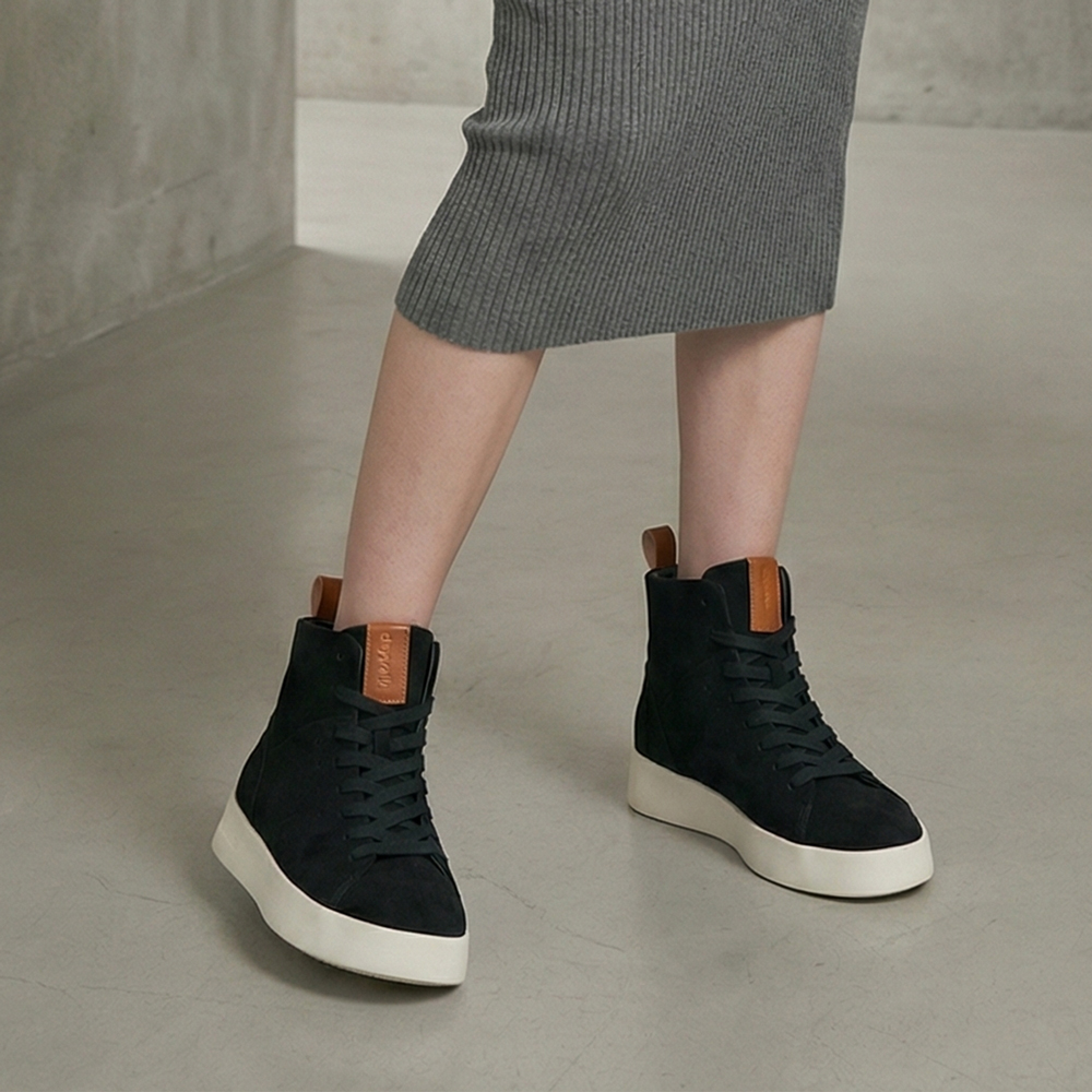 데이워크 발편한 아치깔창 여성 앵클부츠 카라 2color (DW8004)