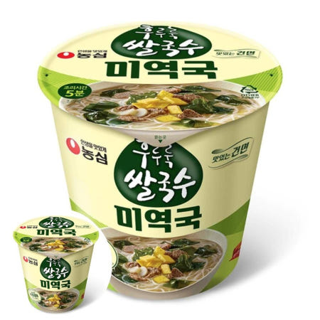 농심 야식 농심 후루룩 쌀국수 미역국 74gx6컵x2박스