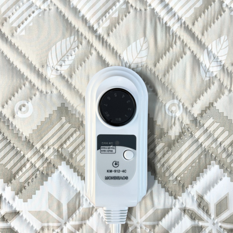 몽비오스 카본 탄소매트 전기매트 전자파없는 그래핀 온열매트 침대 전기장판 싱글, 100x200cm, 소프트 베이지