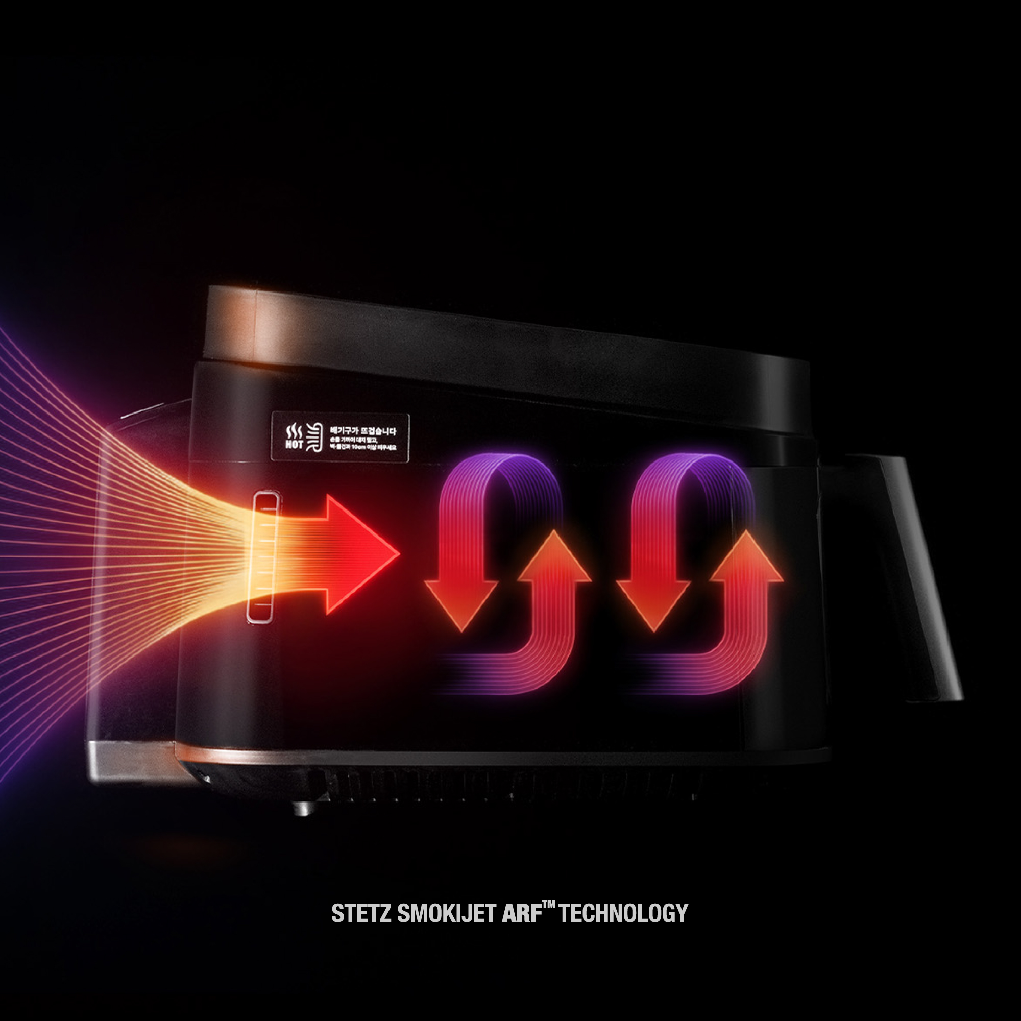 스테츠 스모키젯 프로 윈도우 에어프라이어 6.5L 글라스 고기 스테이크 삼겹살