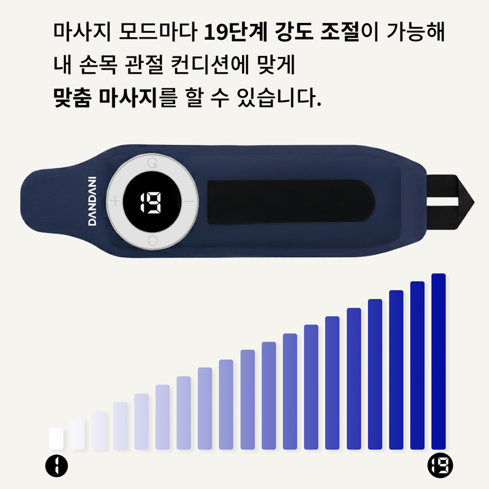 단다니 저주파 원적외선 손목마사지기 온열 찜질 EMS 손 마사지 안마기 이미지 6