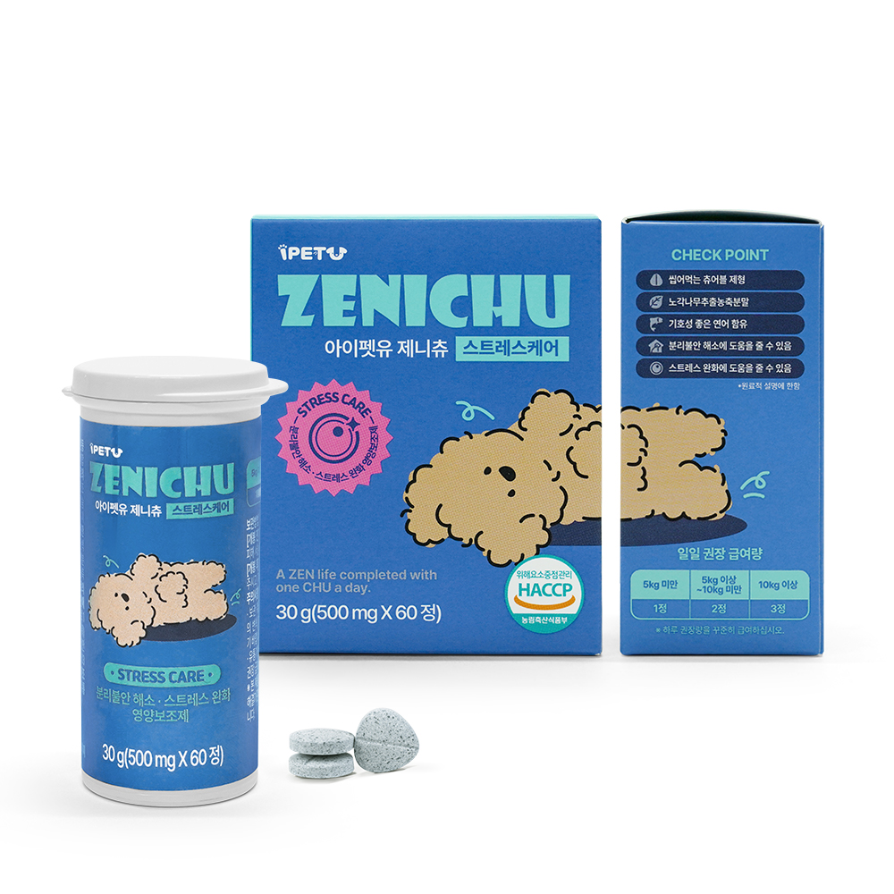 아이펫유 제니츄 관절케어 강아지 관절 영양제 노견 슬개골 스트레스 케어, 30g, 1개 - 상품 이미지