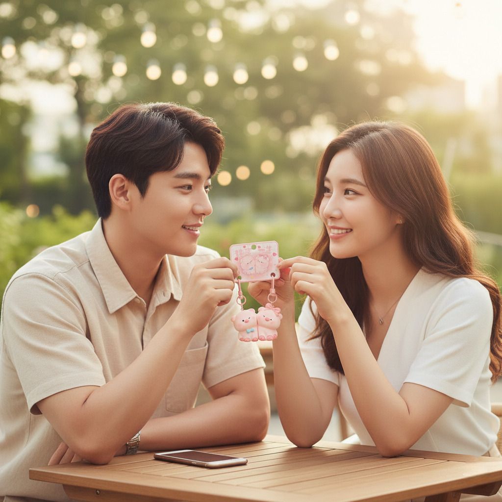 포옹하는 돼지 커플 자석 키링 마그네틱 자석 키링 키홀더 열쇠고리 굿즈 백참 참 가꾸 폰꾸 백꾸 꾸미기 악세사리 액세사리 커플 우정 선물 - 상세 이미지 4