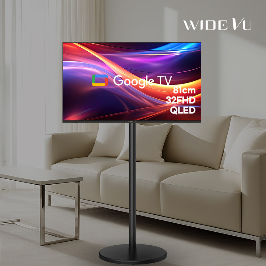 와이드무빙뷰 블랙에디션 삼탠바이미 셋트 QLED 81cm(32인치) FHD 스마트 이동식 스탠딩 TV 중소바이미 V1