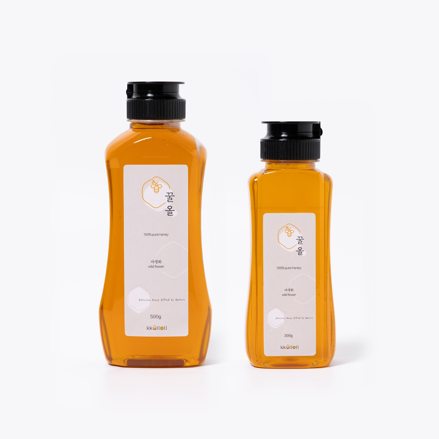 청년농부 자연담은 야생화꿀 잡화꿀 500g, 300g - 상품 이미지