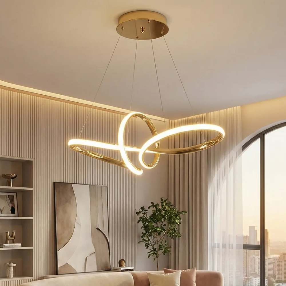 인피니티 루프 펜던트 40W LED 식탁등 골드 실버