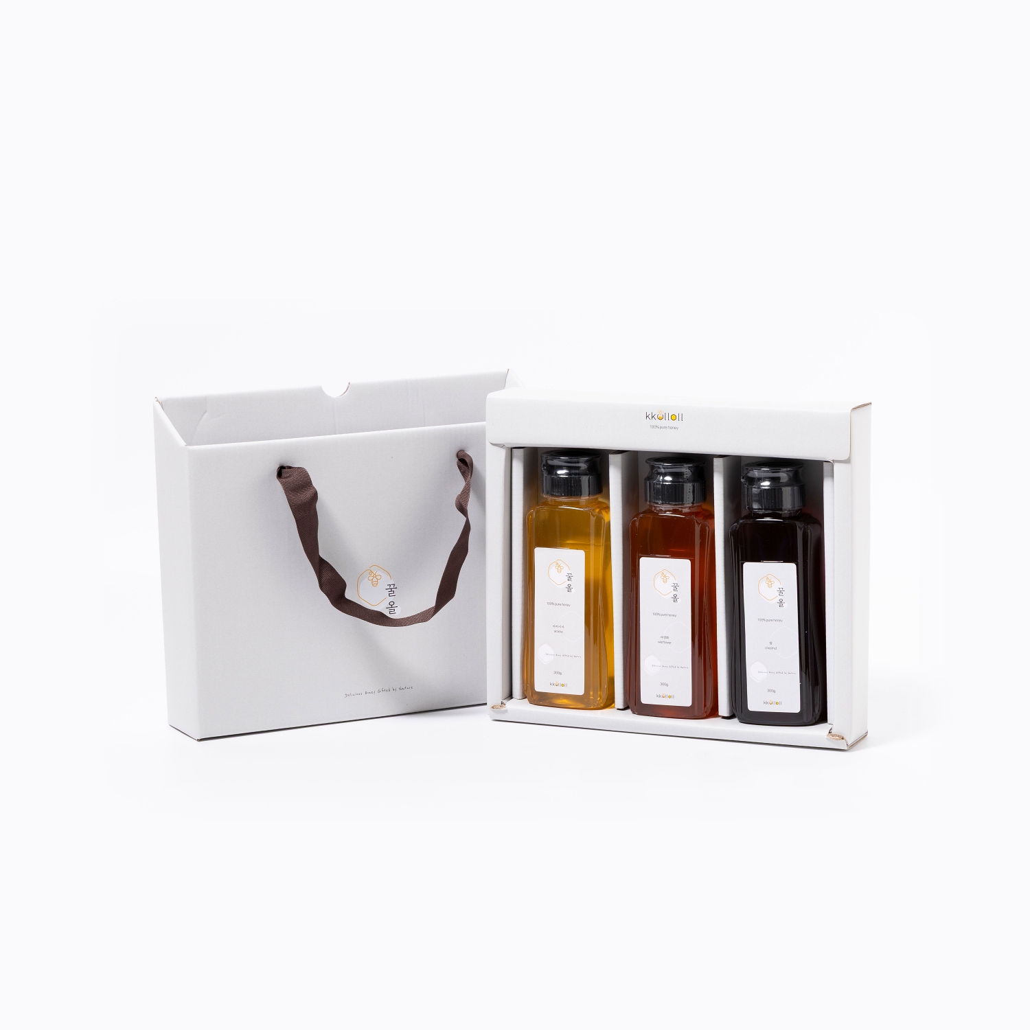자연담은 벌꿀선물세트 300g, 500g, 1kg 아카시아 야생화 밤 - 상세 이미지 4