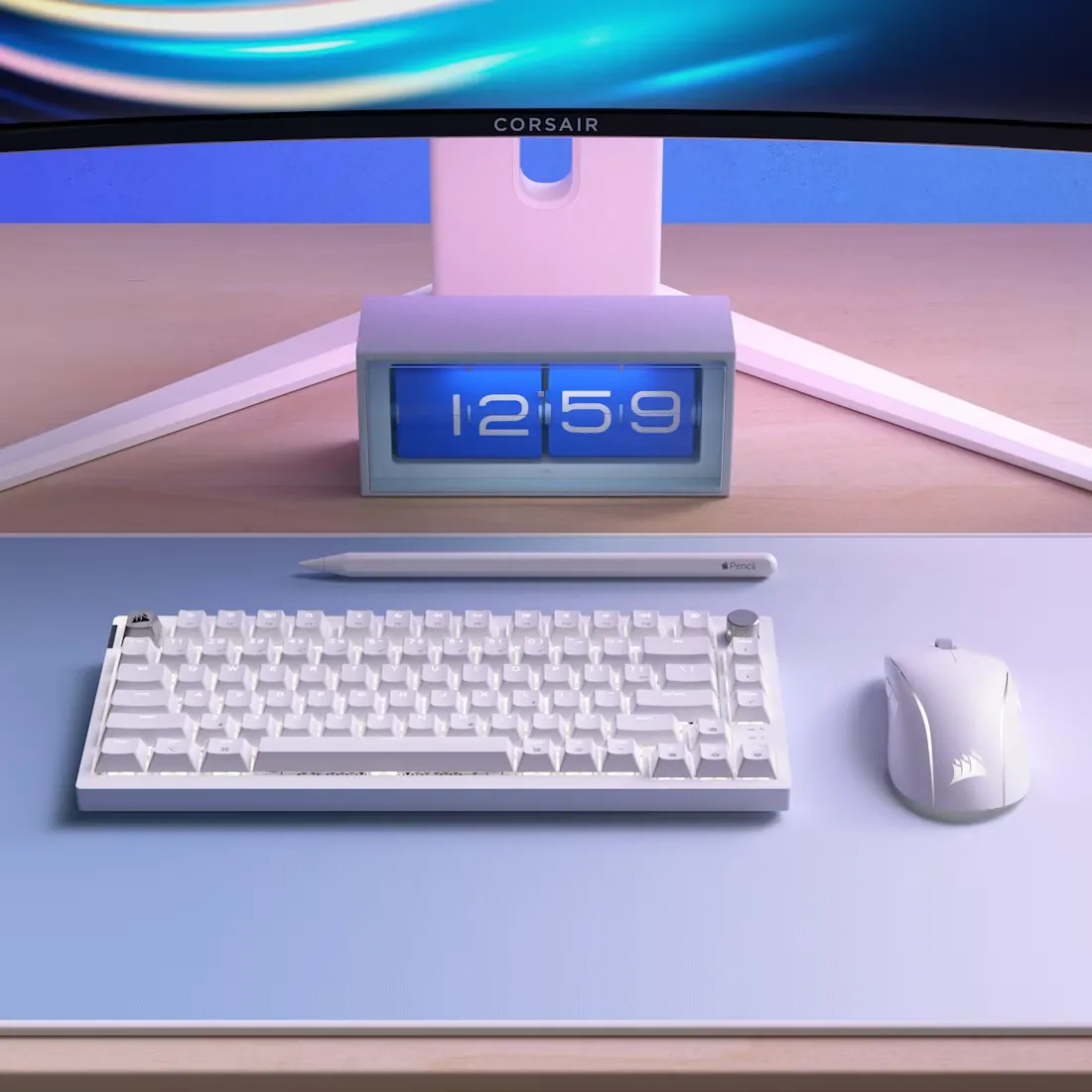 [국내정발] 커세어 K65 PLUS MAC 무선 영문 화이트 적축 - 상세 이미지 3
