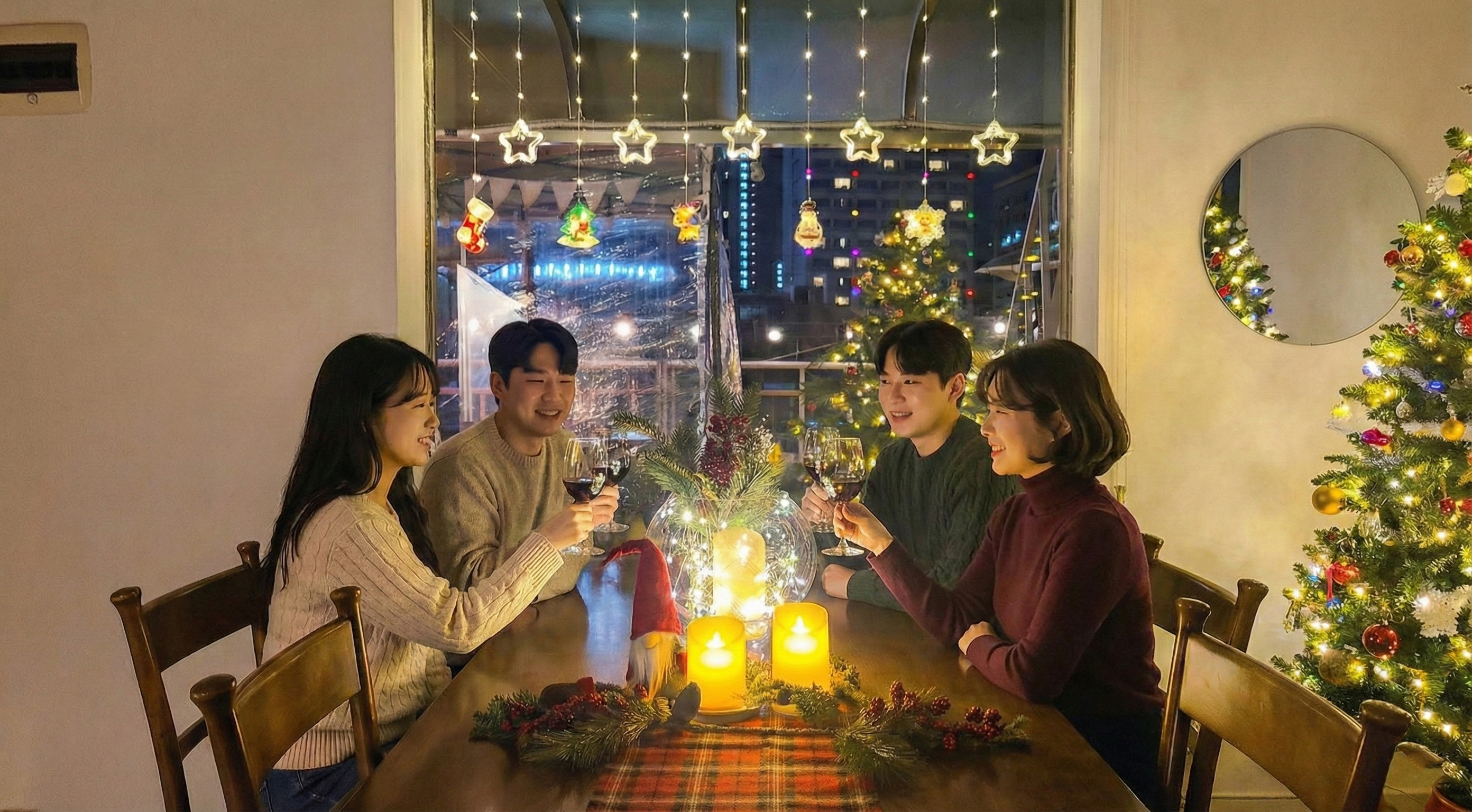 크리스마스 연말 서울 을지로 홍대 바베큐 루프탑 파티룸 송년회 단체 대관 노래방 잠실 강남 상세 이미지 4