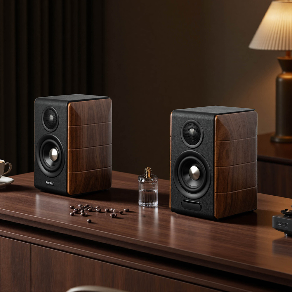 [EDIFIER] S880DB MKII Hi-Fi 고음질 스피커 88W 블랙월넛 - 상품 이미지