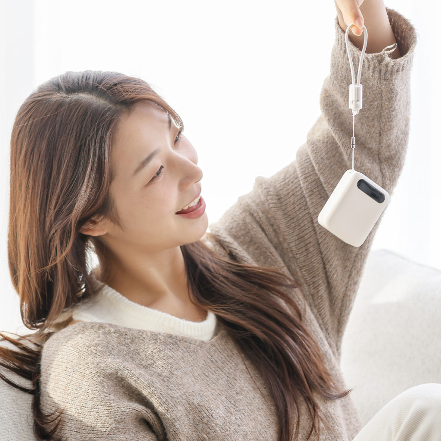 QCY AIR 기내반입 초경량 고속충전 보조배터리 충전기 휴대용 22.5W 10000mAh 사진 3
