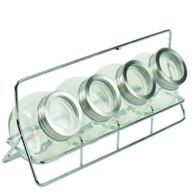 클리어 시노글라스 195ml 렉포함 5P 양념병 실버 오일보관 통 양념 - 상품 이미지