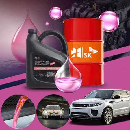 온루브 레인지로버 이보크 2.2 SKAF 부동액 3리터(핑크) 3L