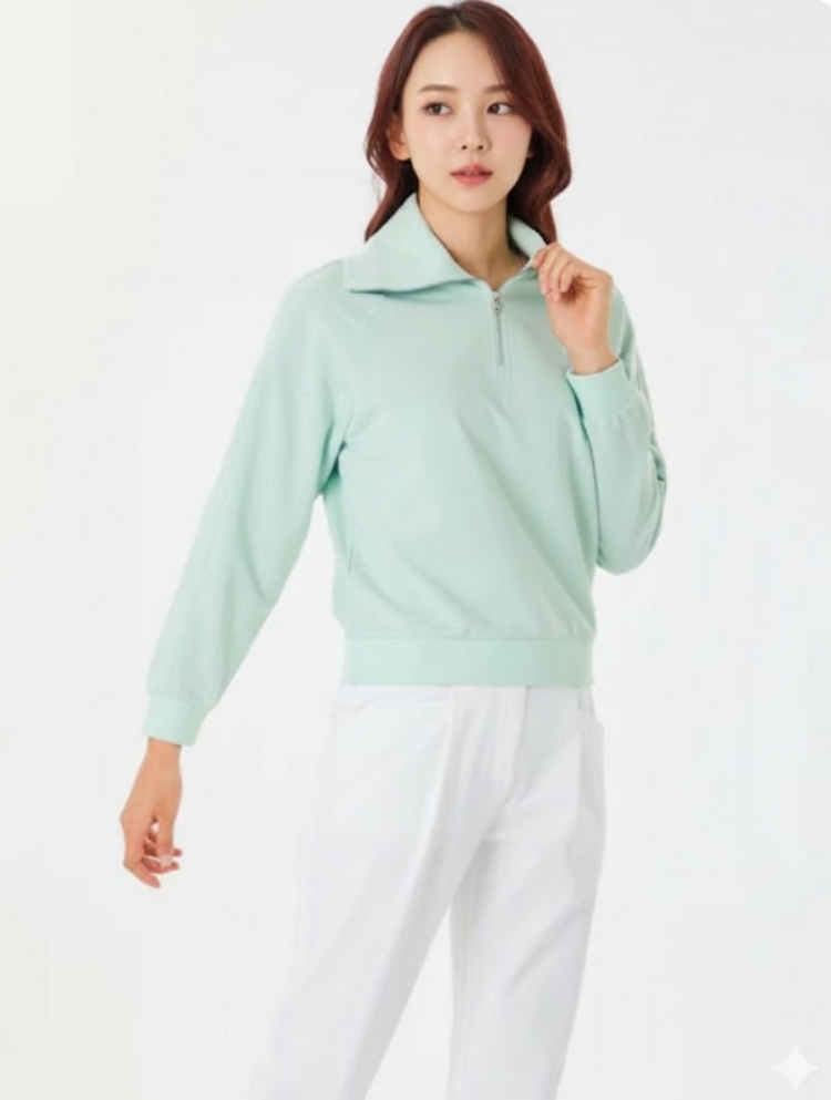 볼빅 여성 봄가을 스포티한 래글런 패턴 필드룩 골프웨어 스윙 티셔츠 - 상세 이미지 4