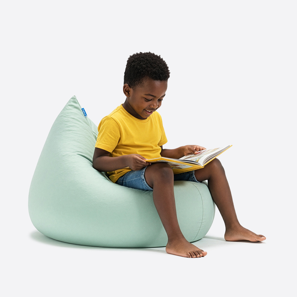 NEW 폴리몰리 LT201 미니 유아 키즈 빈백 소파 의자 등받이 쿠션 파스텔 민트