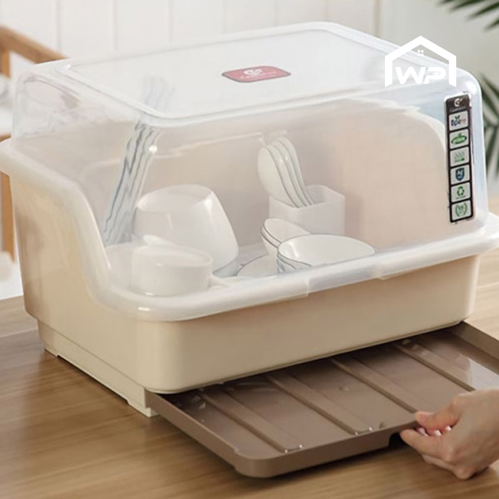 주방 물빠짐 서랍 식기건조대 보관함 설거지 건조대 - 메인 이미지