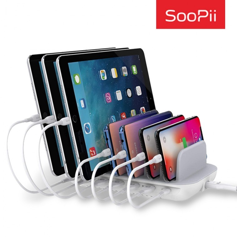 Soopii 7포트 USB PD PPS 초고속 멀티충전기 CS70 - 상품 이미지