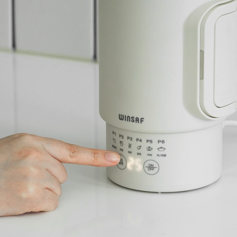 윈세프 1.2L 커피포트 트레이 세트 WTK-2111 여행용 휴대용 캡핑용 포트