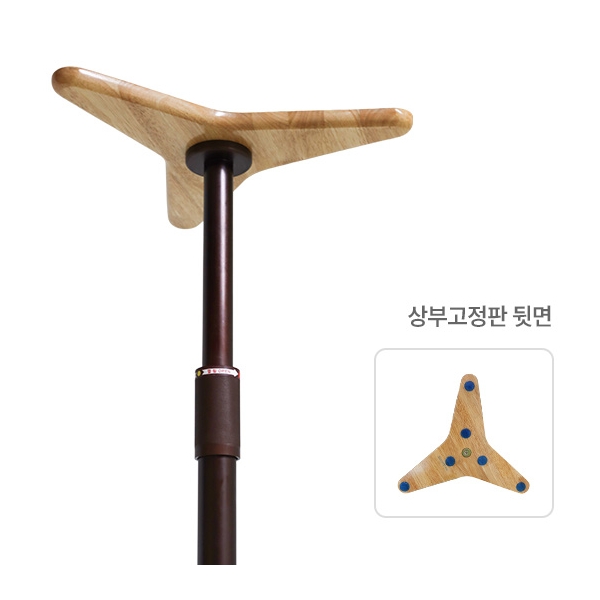 안전손잡이 LK-ST200 천장고정 실내기둥 손잡이 낙상방지 보행보조 노인환자용 평택 안성 복지용구 침대옆 소파옆 욕실 복도 겸용 무타공 설치 높이조절형 안전바 - 상세 이미지 2