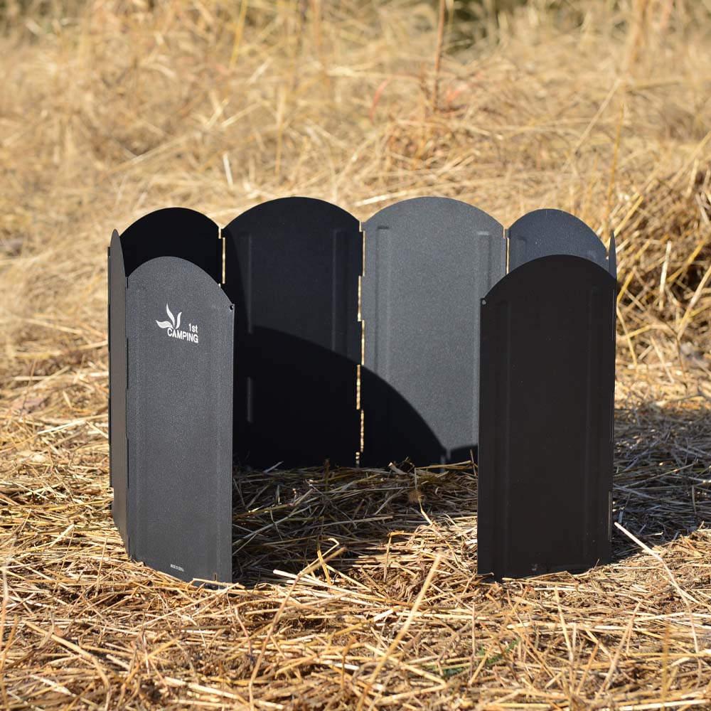 캠핑 블랙에디션 버너 바람막이 M 분채도장 화로대 30cm - 메인 이미지