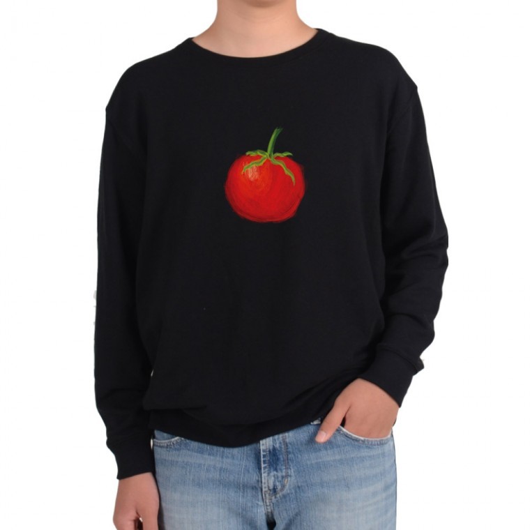 쭈리 맨투맨 토마토 TOMATO 내 가슴속의 수채화 추가 글자디자인 무료 - 상품 이미지