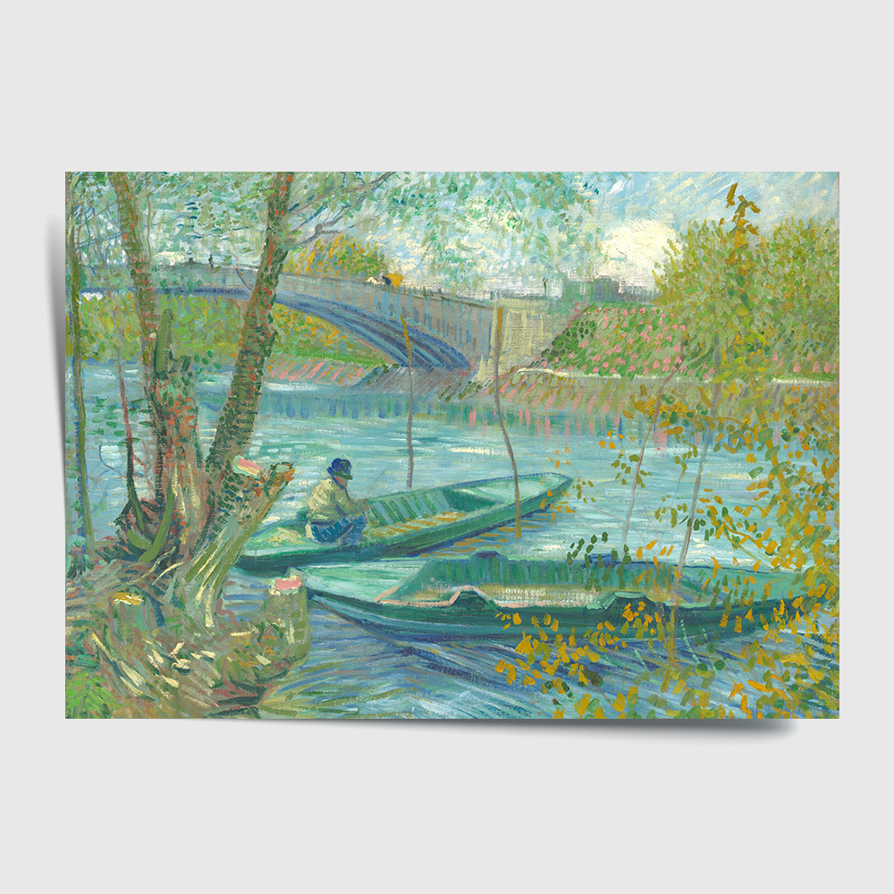 빈센트 반고흐 인테리어 그림 액자 포스터 명화 Fishing in Spring 1887 - 상세 이미지 2