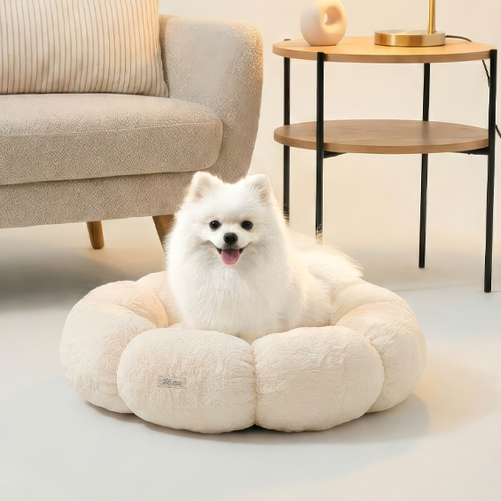 레토 강아지방석 고양이방석 플라워 도넛 쿠션