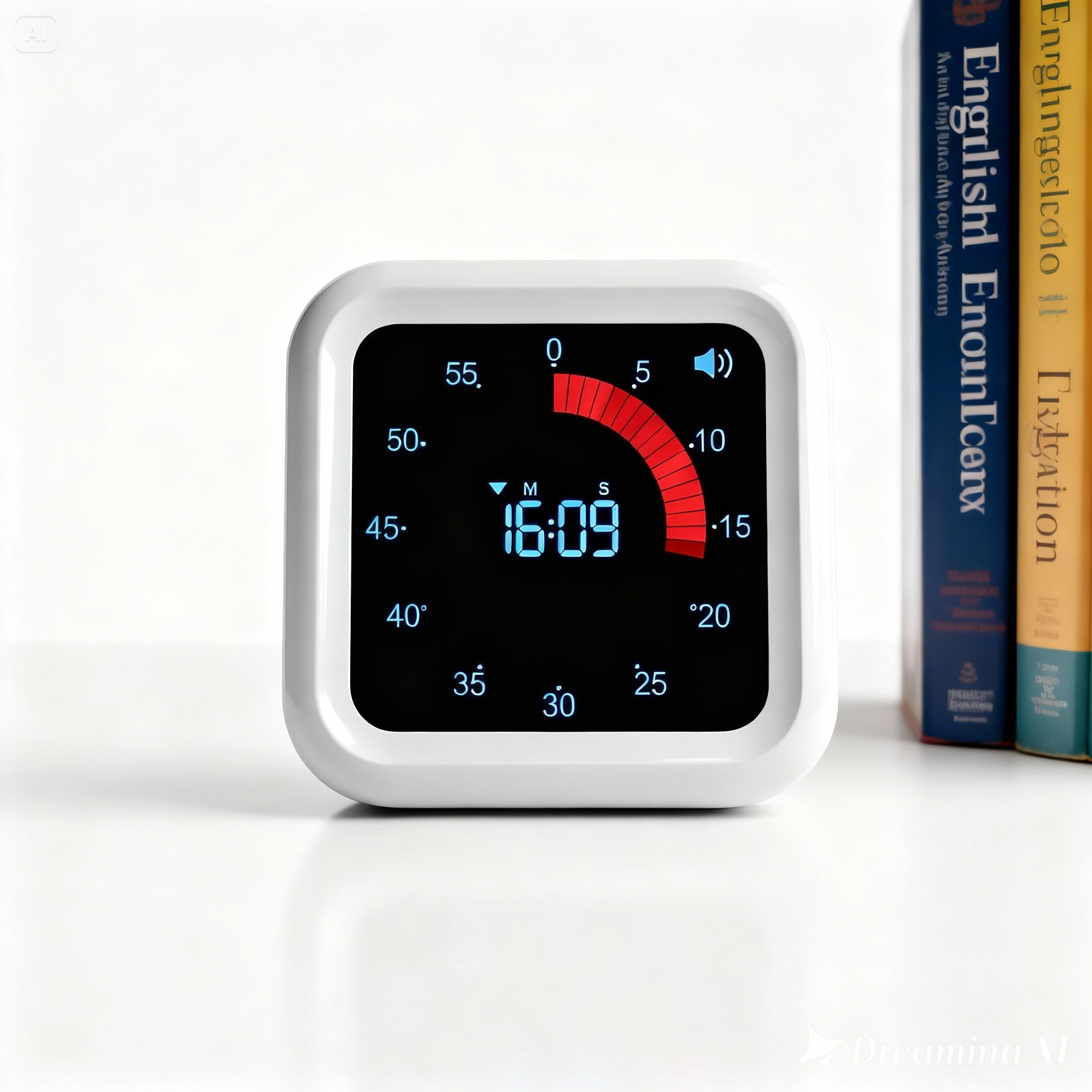 [합격생 필수템] 민틱 무소음 구글타이머 디지털 공부용 뽀모도로타이머 화이트 제품 이미지