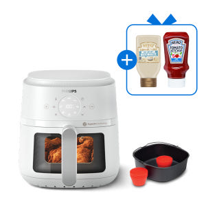 필립스 2000시리즈 보이는 에어프라이어 4.2L 하인즈 증정 화이트 개봉기 | 실사용 후기 - 상품 이미지 1
