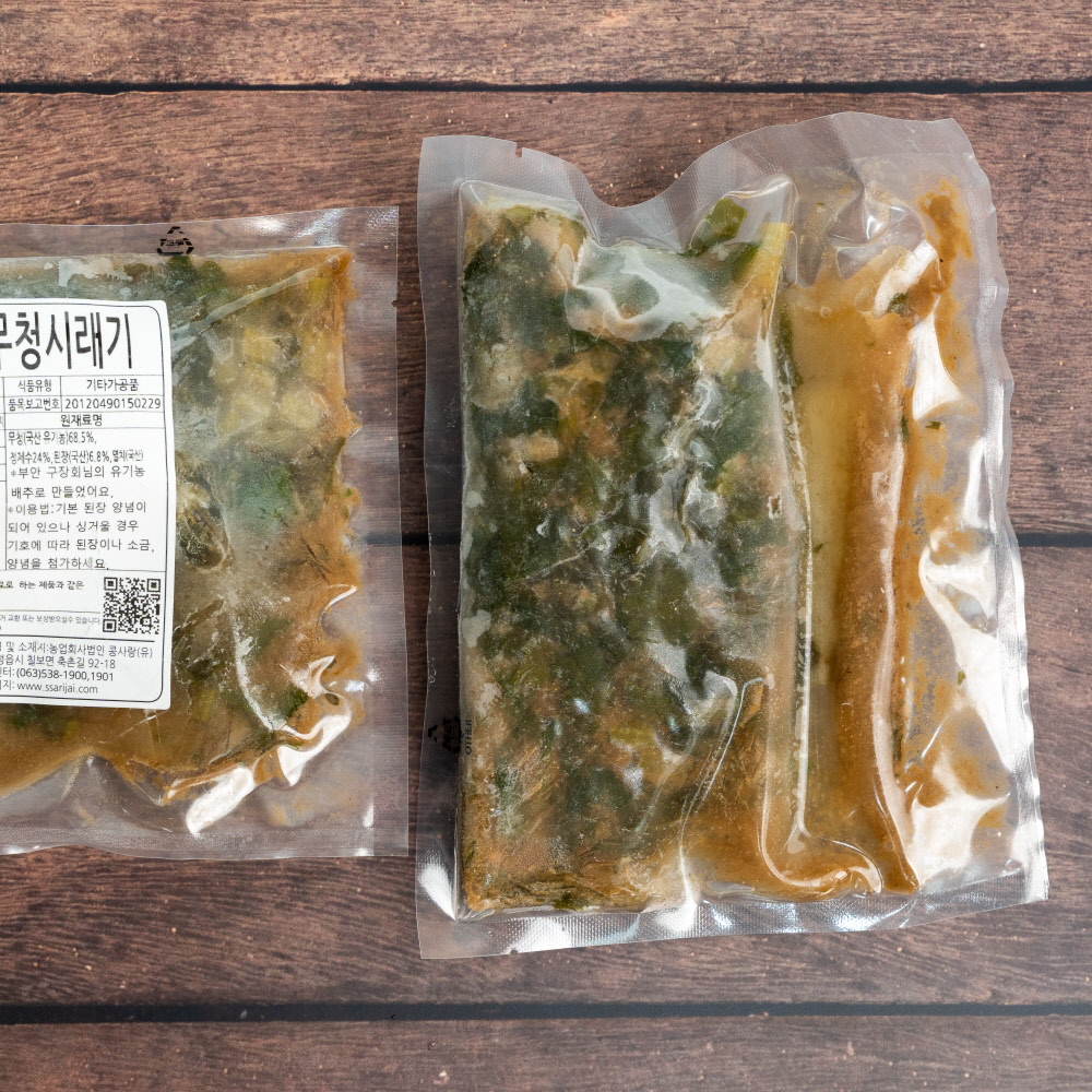 국산 냉동 [ 양념 무청 시래기 250g ] 삶은 양념 시래기 된장국 재료 - 상세 이미지 5