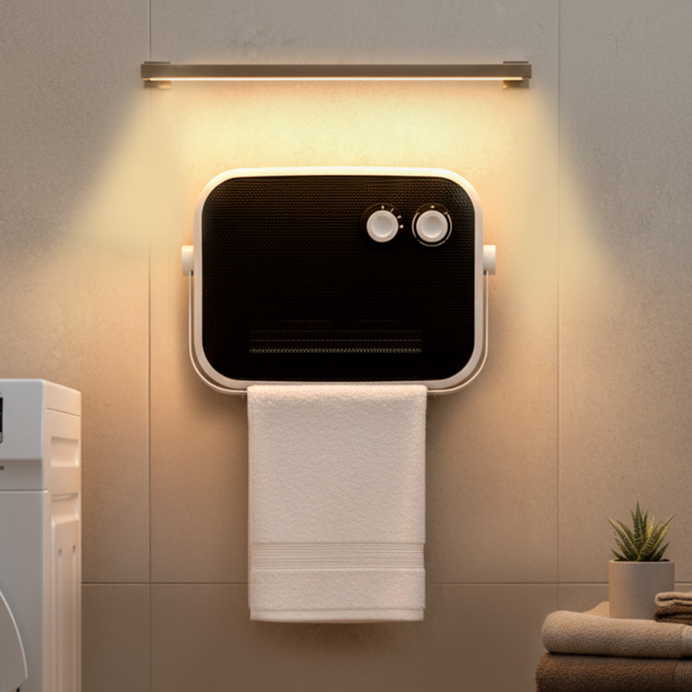 욕실 벽걸이온풍기 소형 거실 욕실난방기 화장실온풍기