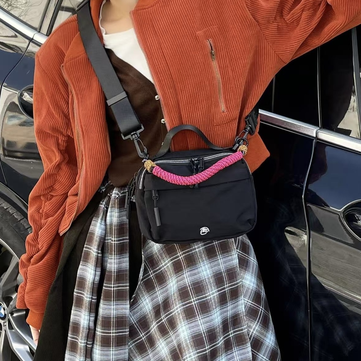 mddas 수납천재 여행용 크로스백 나일론 유럽여행가방 핸드폰 가벼운 슬링백 크로스 미니