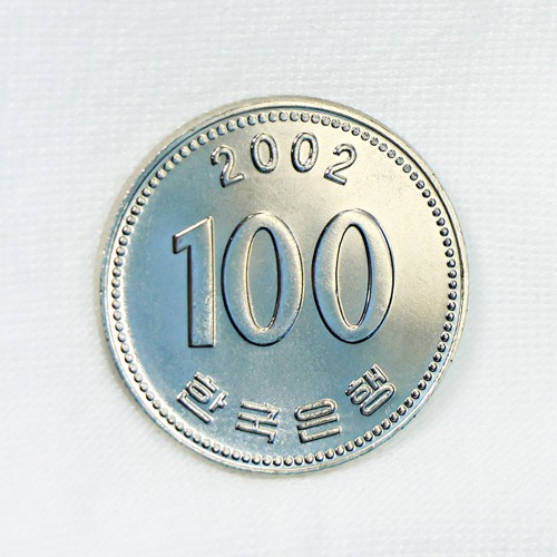 한국은행 2002년 100주 미사용 낱개 알주화 - 메인 이미지