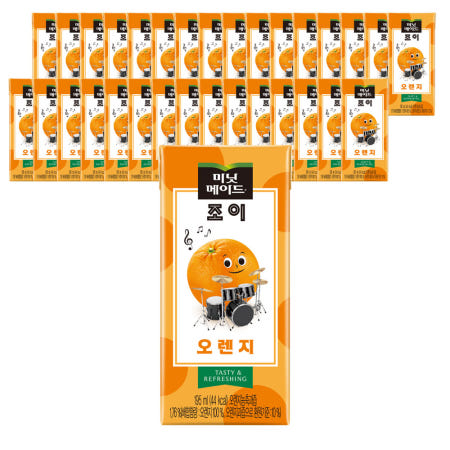 미닛메이드 조이 오렌지 195ml X 32팩 주스 음료수