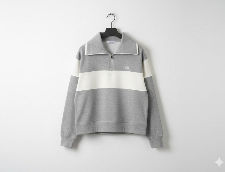 볼빅 여성 가을간절기 루즈핏 래글런 패턴 필드룩 골프웨어 스윙 티셔츠 - 상세 이미지 5