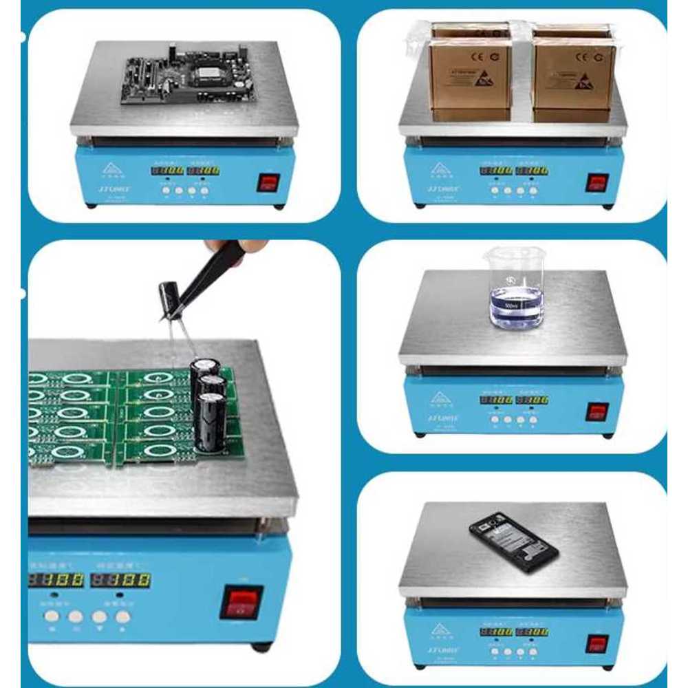 핫플레이트 PCB 수리용 전자 회로 기판 납땜 예열기 200x200mm JF-956A(더블) - 상세 이미지 4