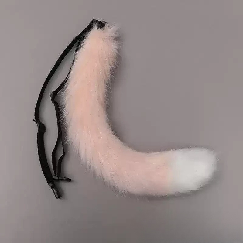 고양이 꼬리 코스프레 여우 늑대 동물 꼬리 소품 할로윈 파티 의상 코스튬 액세서리 캣우먼 - 상세 이미지 4